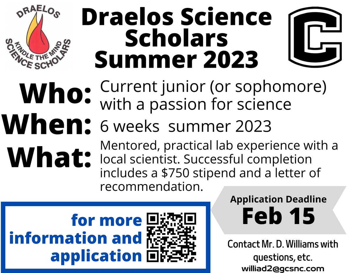 High Point Central IB Programme (@hpc_ib) on Twitter photo gcsnc.com/site/default.a… If you are a junior with an interest in science, don't miss this opportunity. Click above to find info on this amazing program. The application is not long, but it is a competitive program, so start now to put your best foot forward! <a href="/HPCHighSchool/">High Point Central</a> gcsnc.com/site/default.a… If you are a junior with an interest in science, don't miss this opportunity. Click above to find info on this amazing program. The application is not long, but it is a competitive program, so start now to put your best foot forward! <a href="/HPCHighSchool/">High Point Central</a>