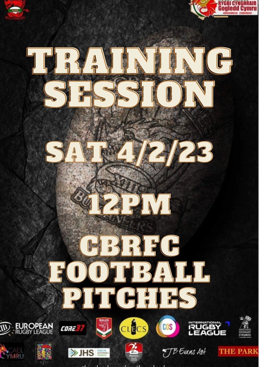 First training session confirmed 12pm on Sat 4th Jan at CBRFC football fields. Everyone welcome @NWPolice @NWCFOfficial @WalesRugbyL @Walesrlmasters