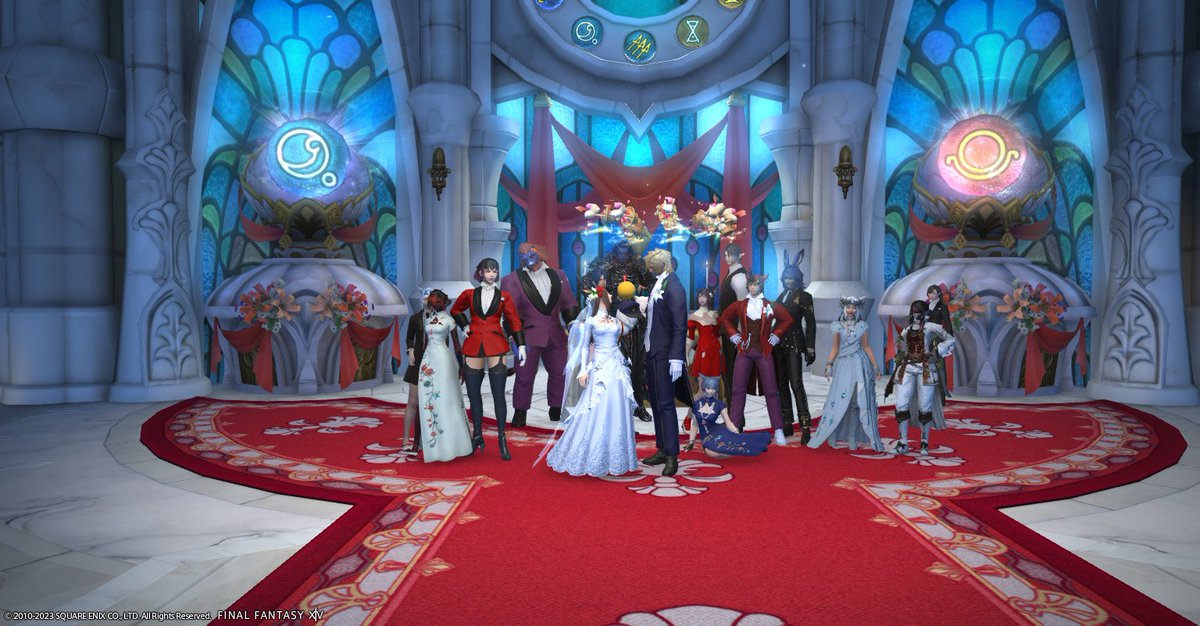 YukineDay's tweet photo. ♡On January 22nd the time had finally come: @FordonZalardyn and I got married.♡
♡Thanks to everyone who was there♡

♡And a big thanks to @Lar_tash for the pictures♡

#gposers #ffxiv #wedding https://t.co/XVm50foyfH