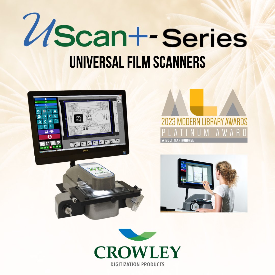 The Crowley Company (@crowleyscans) on Twitter photo Crowley has again been honored with top-level <a href="/LibraryWorks/">LibraryWorks</a> Modern Library Awards, including Product of the Year for the @zeutschelgmbh ScanStudio Cultural Heritage Scanner!
Read on for more on our 2023 recipients: bit.ly/3XTEtdL
#Digitization #ModernLibraryAwards Crowley has again been honored with top-level <a href="/LibraryWorks/">LibraryWorks</a> Modern Library Awards, including Product of the Year for the @zeutschelgmbh ScanStudio Cultural Heritage Scanner!
Read on for more on our 2023 recipients: bit.ly/3XTEtdL
#Digitization #ModernLibraryAwards