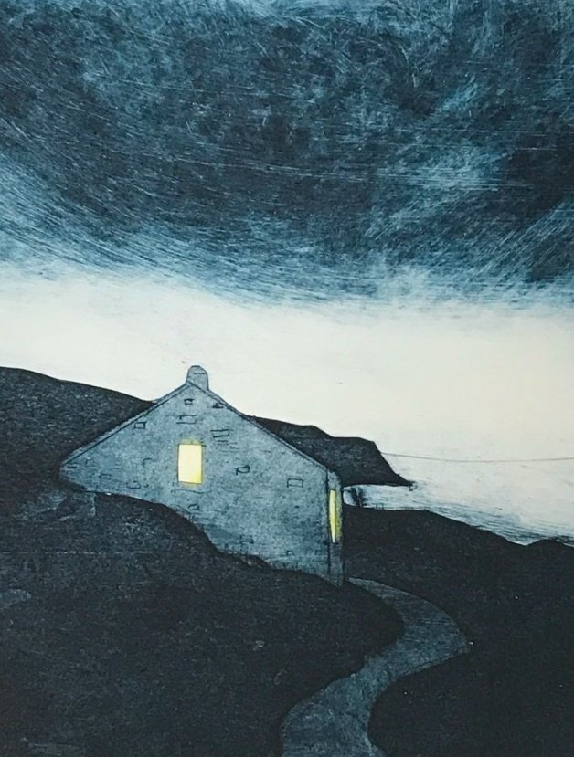 'The Getaway' by UK printmaker Sarah Morgan #WomensArt