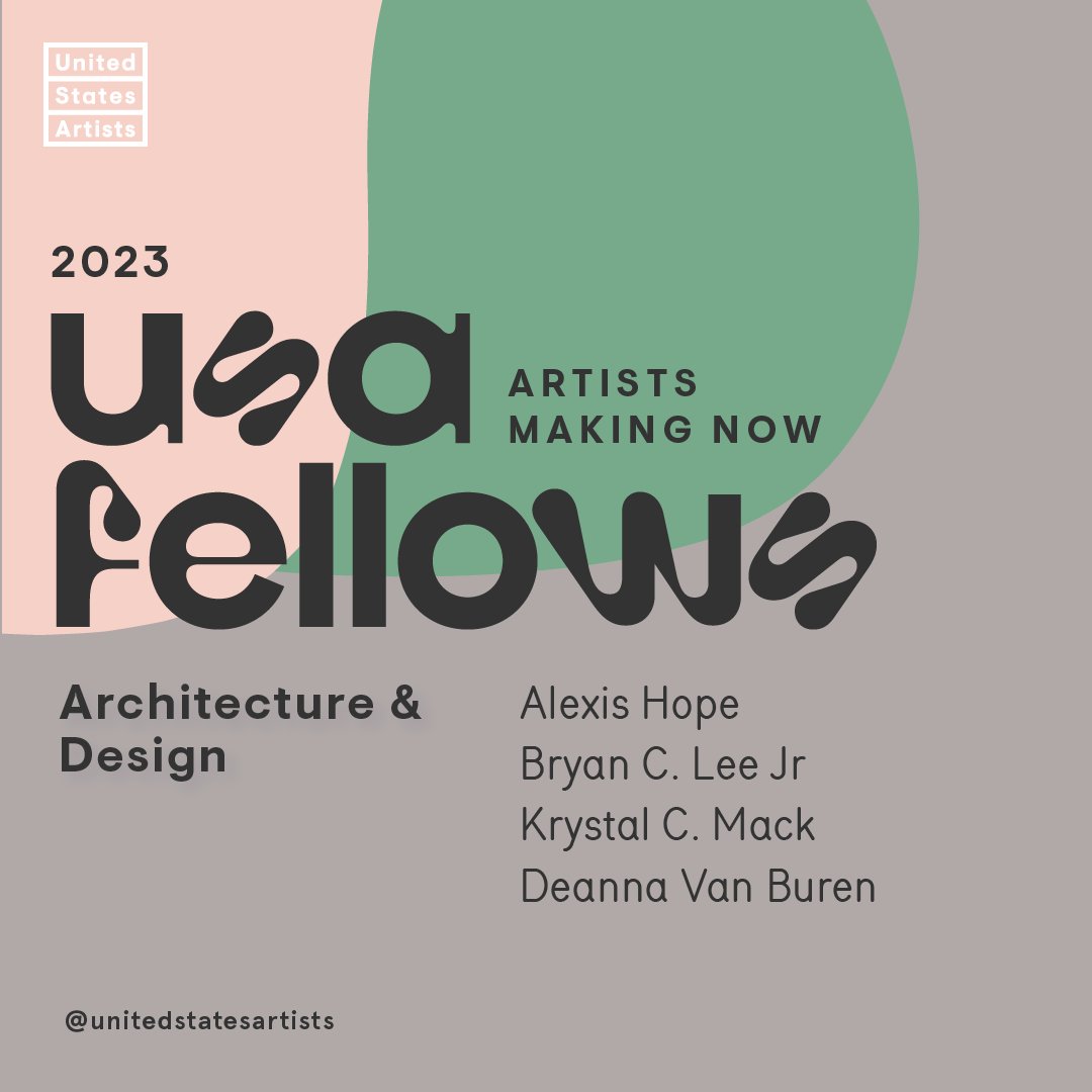 So excited to be a part of the 2023 United States Artists Fellowship with amazing designers like Alexis Hope @alexishope Bryan Lee @coloqate &amp; Krystal Mack who you can check out on instagram!