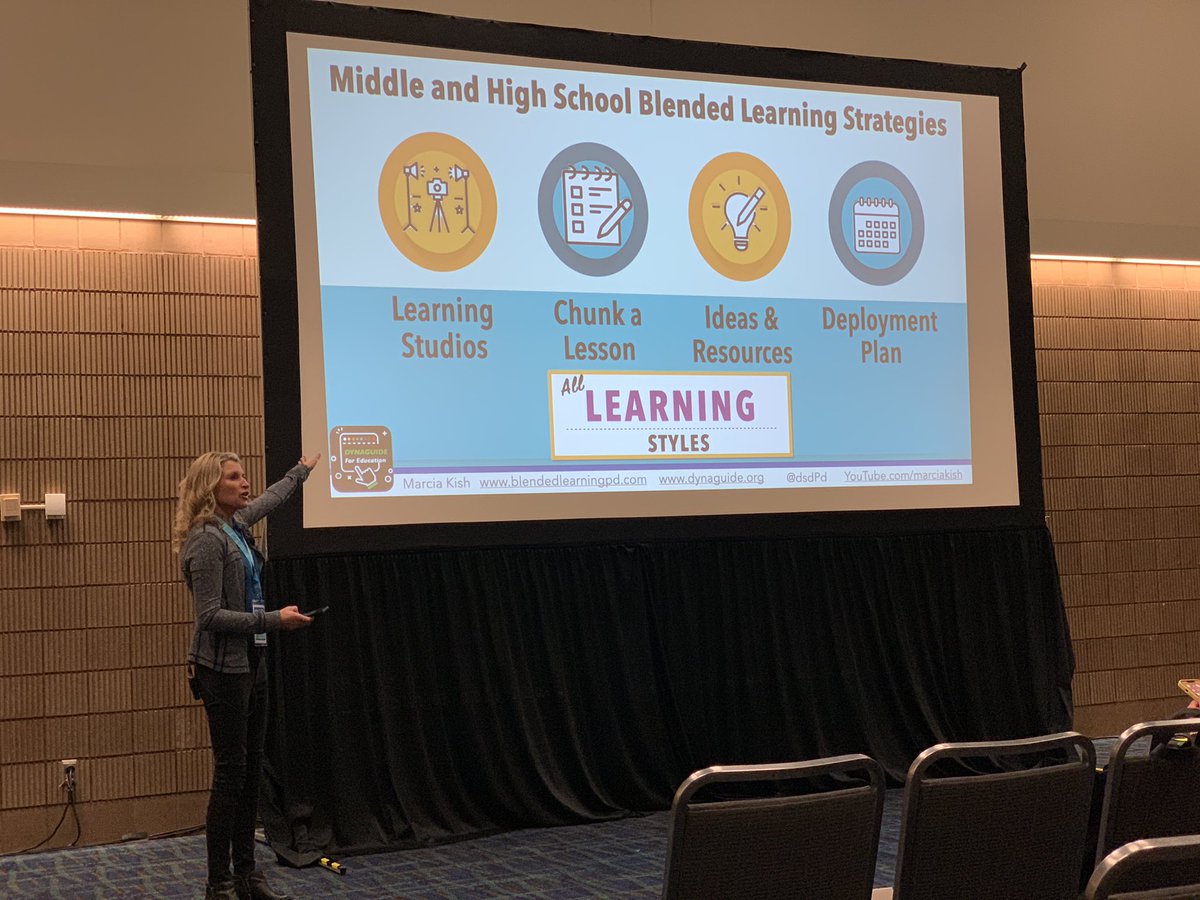 Getting some great ideas for blended learning with Marcia Kish like reframing stations as “studios” to reach various learning modalities. <a href="/dsdPD/">Marcia Kish</a>