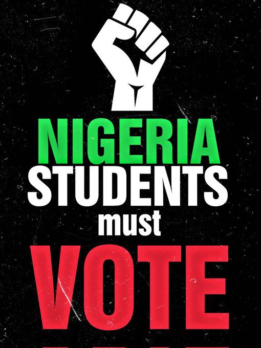 VictorIsrael_'s tweet photo. No university should set exam timetable during Election period. Students should be allowed to go home and vote

Pass it on 📌 https://t.co/xmVwQkYxOL