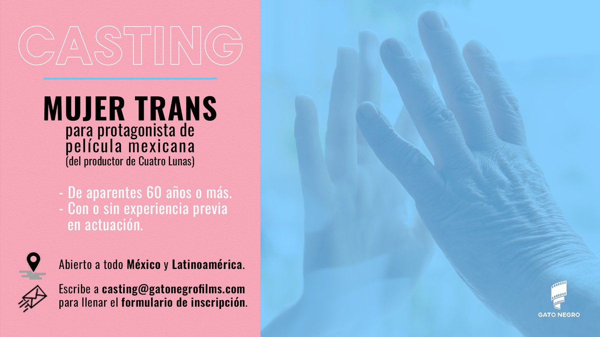 ElAgguz's tweet photo. Hola Twitter, les quiero contar de este
🎬 CASTING PARA LARGOMETRAJE 📢
Si cuentas con el perfil mencionado en el flyer, o conoces a alguien que reúna las características, envíale este formulario https://t.co/fZLe5TwYiK para que se registre. #RT
1/3 https://t.co/cNSiOT28M8