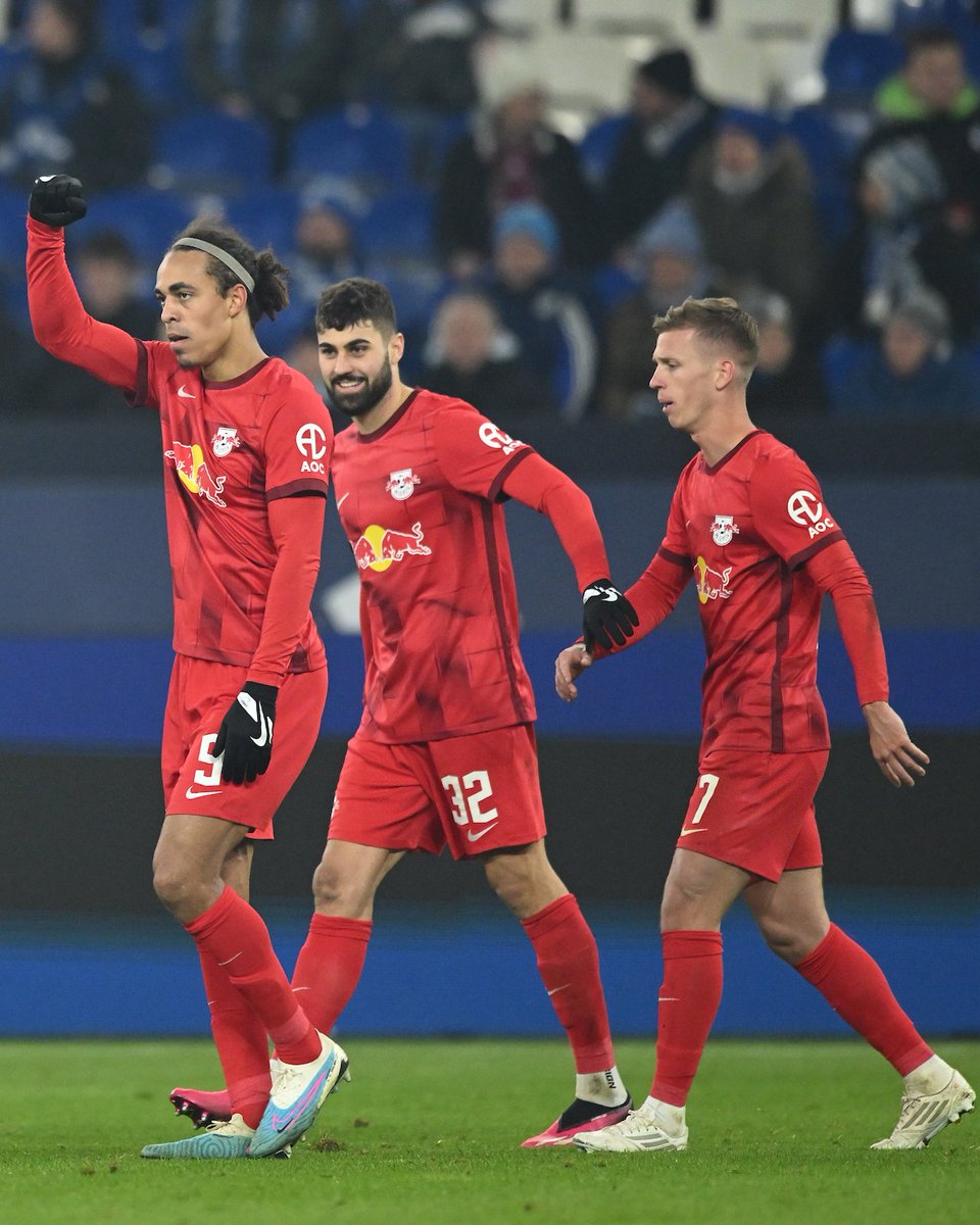 RBLeipzig_EN's tweet photo. ☝️ @yussufyurary's first Bundesliga goal of the season 🎯

#S04RBL https://t.co/uizJ2z3MKL