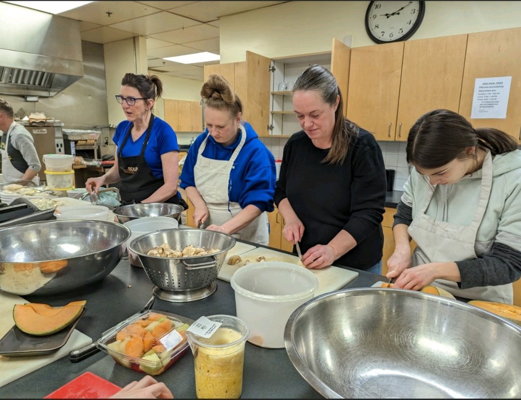 A big THANK YOU to the Lethbridge Soup Kitchen for having the Ecole Agnes Davidson staff and extended family to their facility. On Sunday morning staff and family members helped prep and serve Lethbridge community members. It was a wonderful experience!