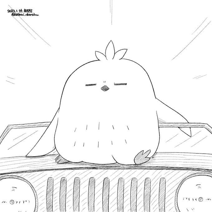 ラクガキおじさんの朝は早い。

おは 車の乗り方のクセがすごいモフィさん。
#art #illustration #drawing #絵 #落描き #イラスト #w_witch #L_witch  #ルミナスウィッチーズ 