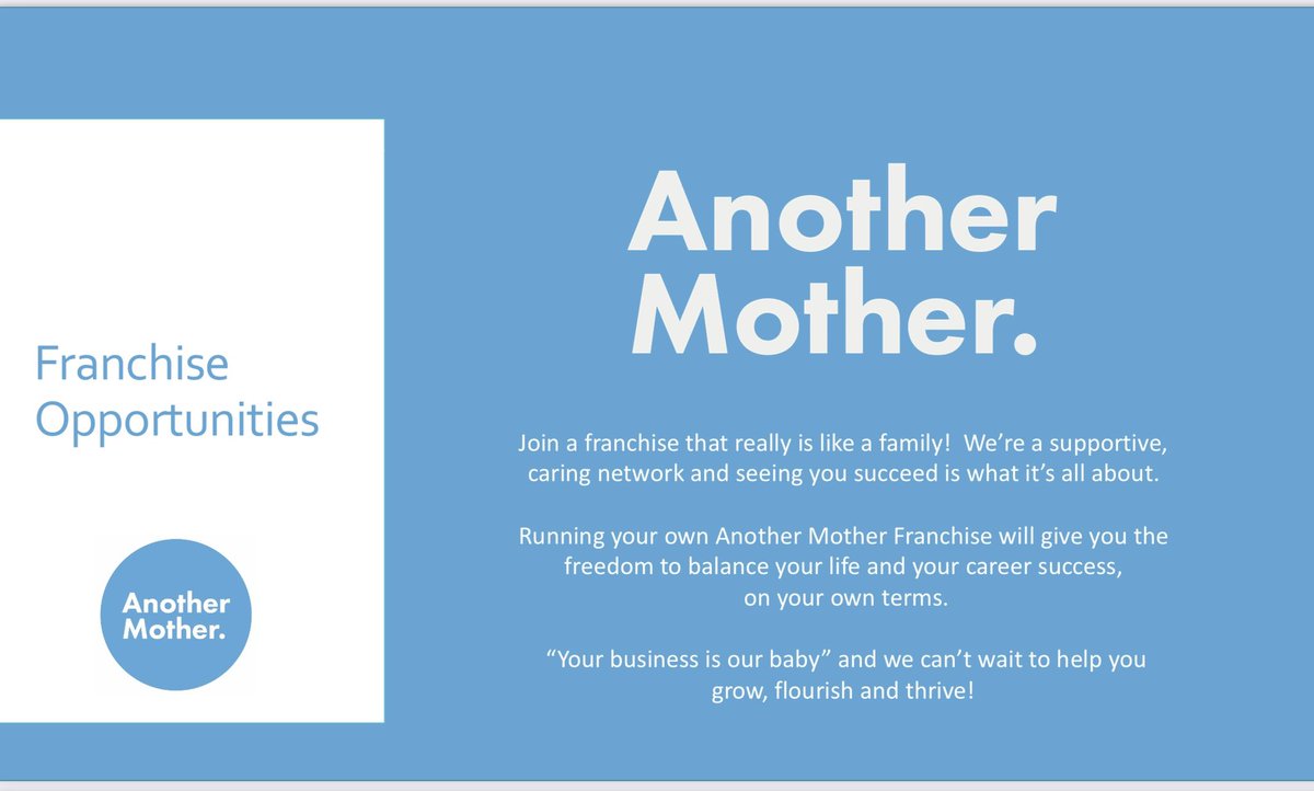 AdminMother's tweet image. We are extremely proud to officially launch our franchise offering!

Interested? Drop us a note to info@anothermotheradmin.co.uk and it would be our pleasure to send you a brochure.