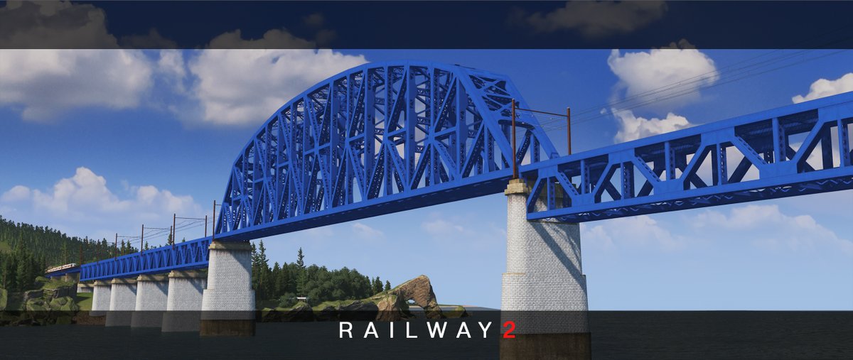 RELEASED: RAILWAY 2 - Deck&amp;Warren Pack 7 
A very vibrant blue variant of -which I named 'Cleveland Blue'- deck &amp; warren overpasses, 4 bridges total; with 1 and 2 lanes types. 

steamcommunity.com/sharedfiles/fi…

Also recolored Ohio one, which I will publish later.