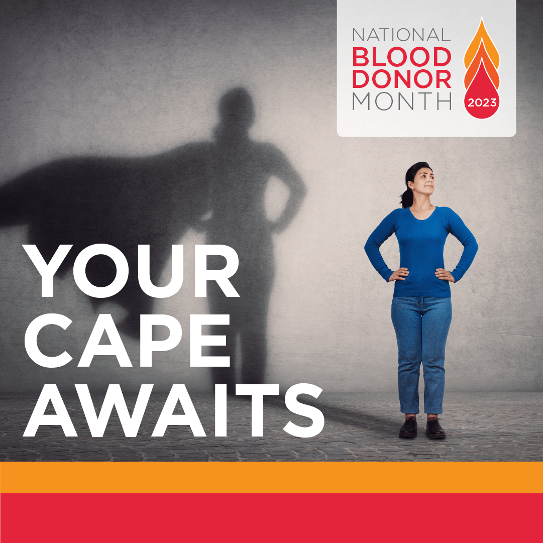 ISBT128's tweet photo. Being a superhero is literally in your veins. A single donation can save two or more patients in need. Donate blood this #NationalBloodDonorMonth and help save lives: https://t.co/Fv158tVHcD 

#WhyBlood #YourCapeAwaits https://t.co/TXq4tuF9uK