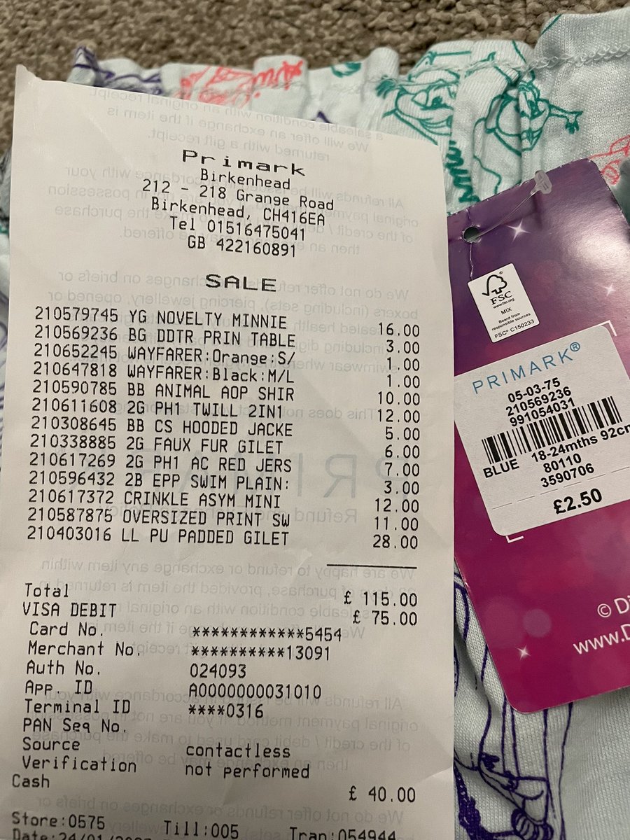 LCleverley85's tweet photo. Love @Primark but a few items I have bought now have been scanned at a different price than the label states. May only be the odd 50p to me but imagine that across all shops &amp; customers 😏 #2NDITEMONTHELIST https://t.co/KXQ6Zfa4Ur