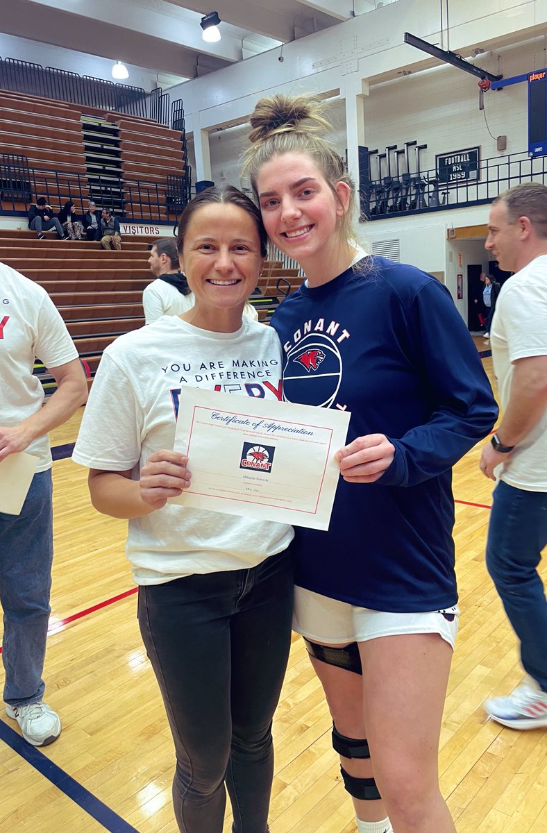 Thanks for the honor <a href="/nowicki_mikayla/">mikayla nowicki</a> 🏀 Always rooting for you in all that you do! Go get ‘em tonight <a href="/ConantCougarGBB/">Conant Girls Hoops</a>