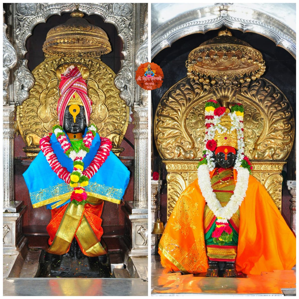 PandharpurVR's tweet photo. ����🚩🚩🚩🚩🚩🚩🚩🚩
*श्री विठ्ठल व रुक्मिणीमाता दर्शन*
    बुधवार दि- २५ जानेवारी २०२३
          *🌸नित्य पुजा🌸*
       *🚩काकडा आरती.🚩*
       *🙏🏻राम कृष्ण हरी.🙏🏻*
     *🐁श्री.गणेश जयंती🐁*
🚩🚩🚩🚩🚩🚩🚩🚩🚩 https://t.co/2DV47chwa3