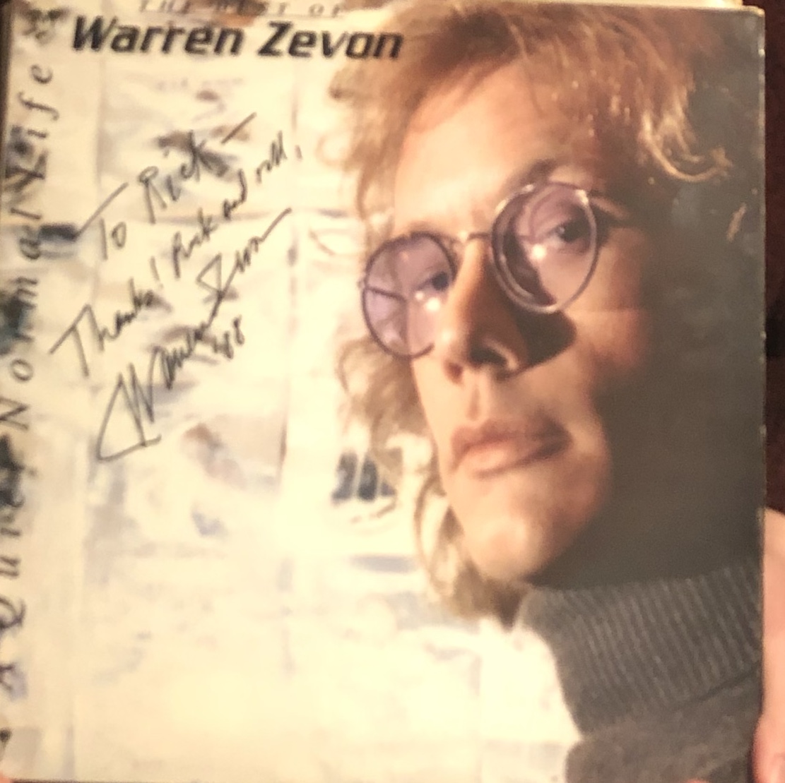 Happy birthday Warren Zevon. Still listen to his music all the time. This is one of my prized possessions. 