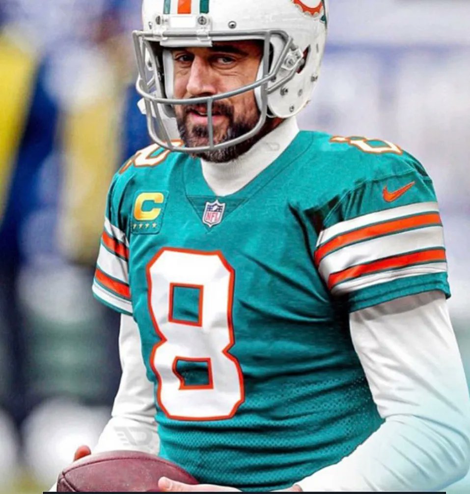 aaron rodgers dolphins jersey