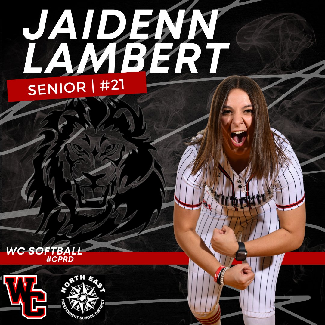and so it begins.. DISTRICT GAME DAY countdown featuring senior, Jaidenn Lambert!! #21Days ⚪🦁⚫
