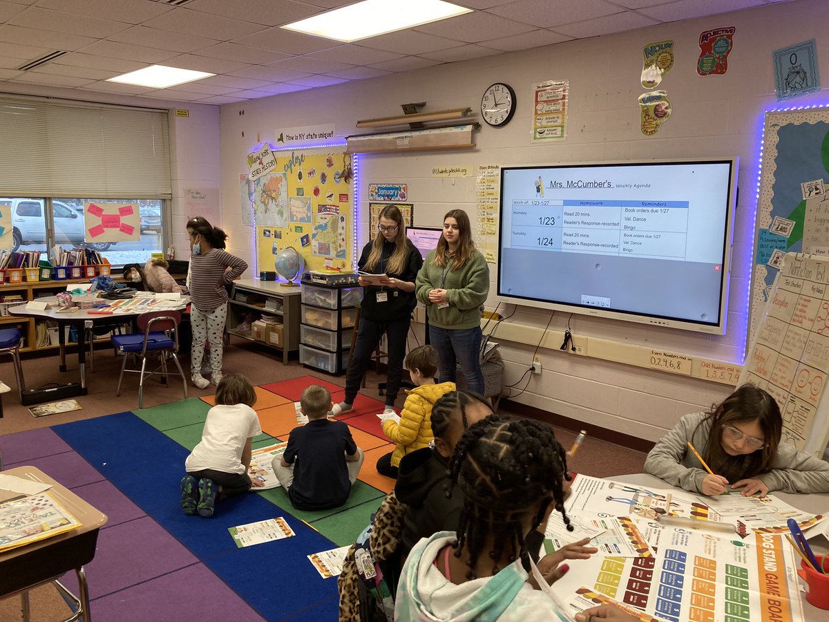 Thank you to seniors in Junior Achievement Economics for visiting every Tuesday to lead lessons on economic concepts in Grades 3-5.  Engaging lessons for our students about entrepreneurship, costs and revenue, and careers.  #GCpride #GCcares