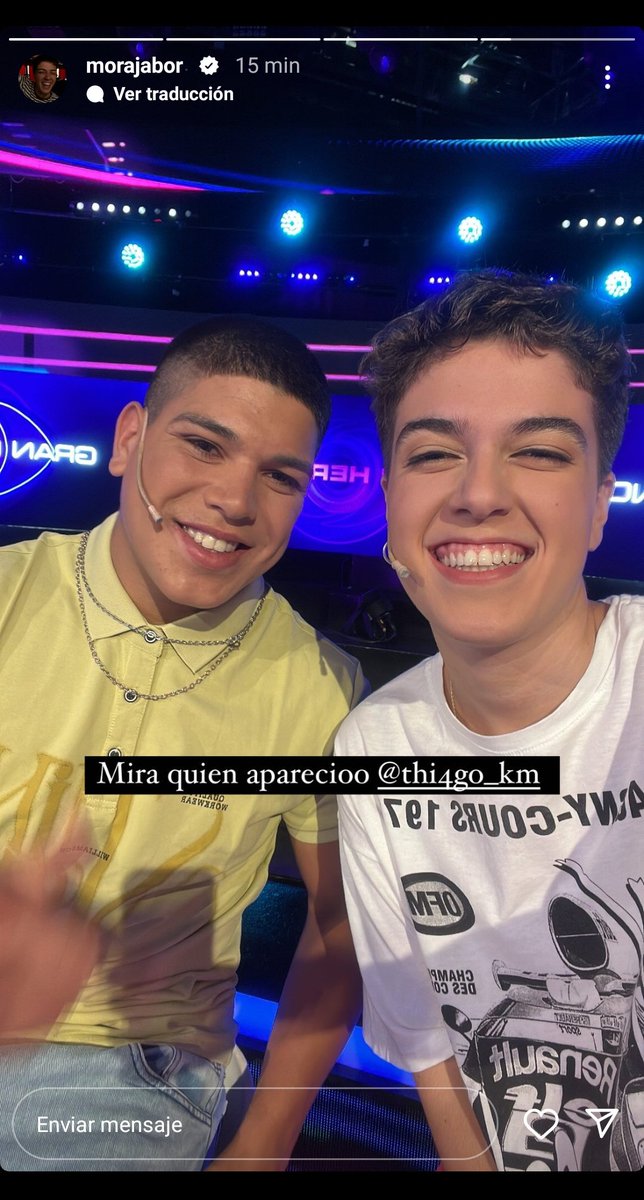 thiago y mora en el debate 🫶