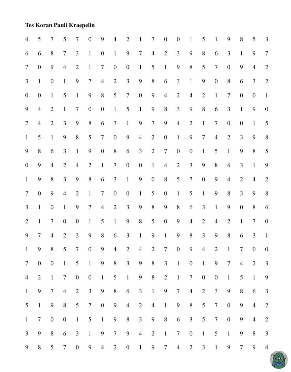 Kalian yang udah pernah psikotes buat seleksi kerja, kalo ketemu begini cara ngerjainnya dijumlahin aja ya? Yang dijumlahin itu bawah je atas atau menyamping? 💚