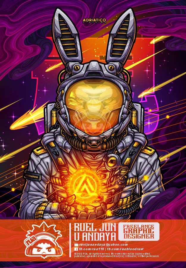 RUAarts118's tweet photo. 2023 Year of the Rabbit Collection 3/3
Cyber Astro Bunny

full sublimation design done for Adriatico clothing

#FullSublimationJersey #vectorart #vector #bunny #yearoftherabbit2023 #yearoftherabbit #astronaut #cyberpunk https://t.co/rpgVRx1d8t