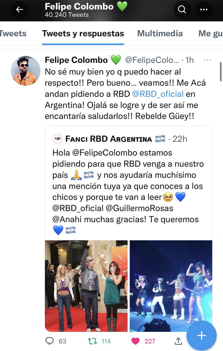 RBDWAOficial's tweet image. PEDIMOS EL #SoyRebeldeTour EN ARGENTINA📢🇦🇷🙏🏼 los fans de todo el país nos unimos para hacernos escuchar! Gracias @FelipeColombo por respondernos❤️🇦🇷 @fancirbdarg @GuillermoRosas @soyrebeldetour @Anahi @christiancha @christopheruck @maiteperroni @DulceMaria @T6Hent @RBDGlobalFan