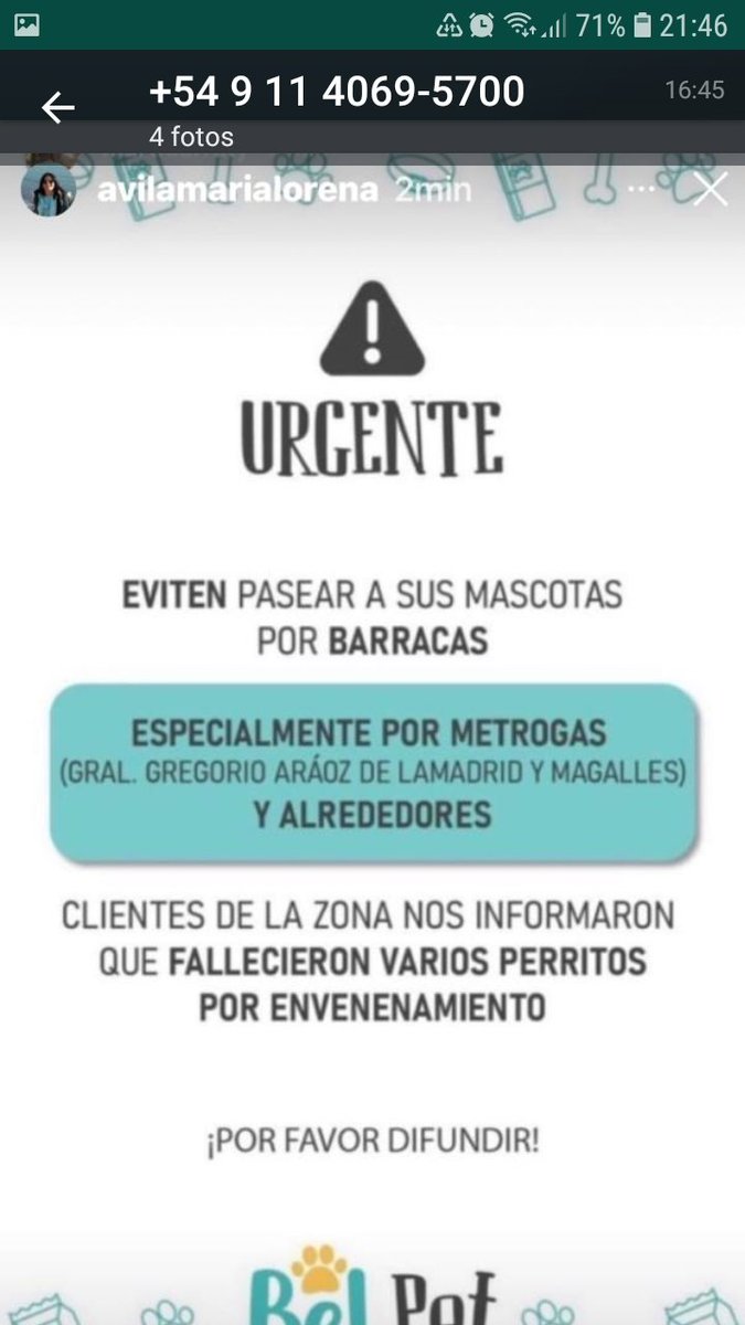 RaquelMait's tweet photo. Atencion Barracas, CABA! https://t.co/gSuQW0NbZu