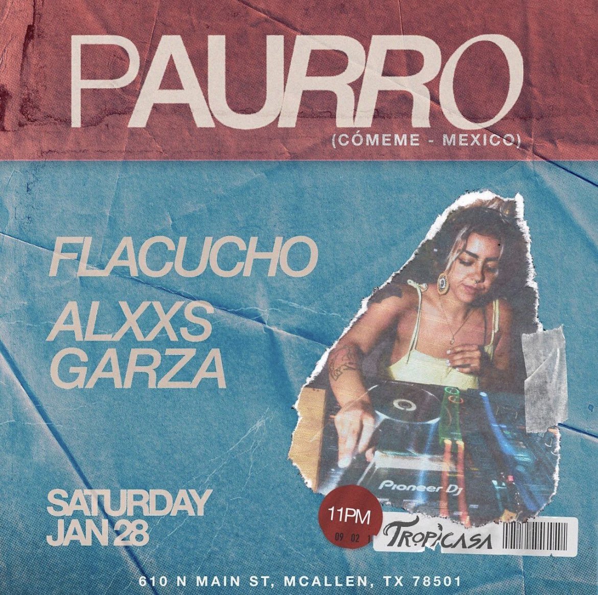 DanceMcallen's tweet photo. 🎛️🌸🫶🏽Mexico City’s #PAURRO plays her 1st McAllen dj set with us THIS SATURDAY! Kicking off the year with a feature on Mixmag’s 22 Top Breakthrough Djs of 2022 and her Galavisión EP release on Cómeme, she’s quickly rising to the top as one our favorite djs to look out for in 2023 https://t.co/OsB4YNKj2x