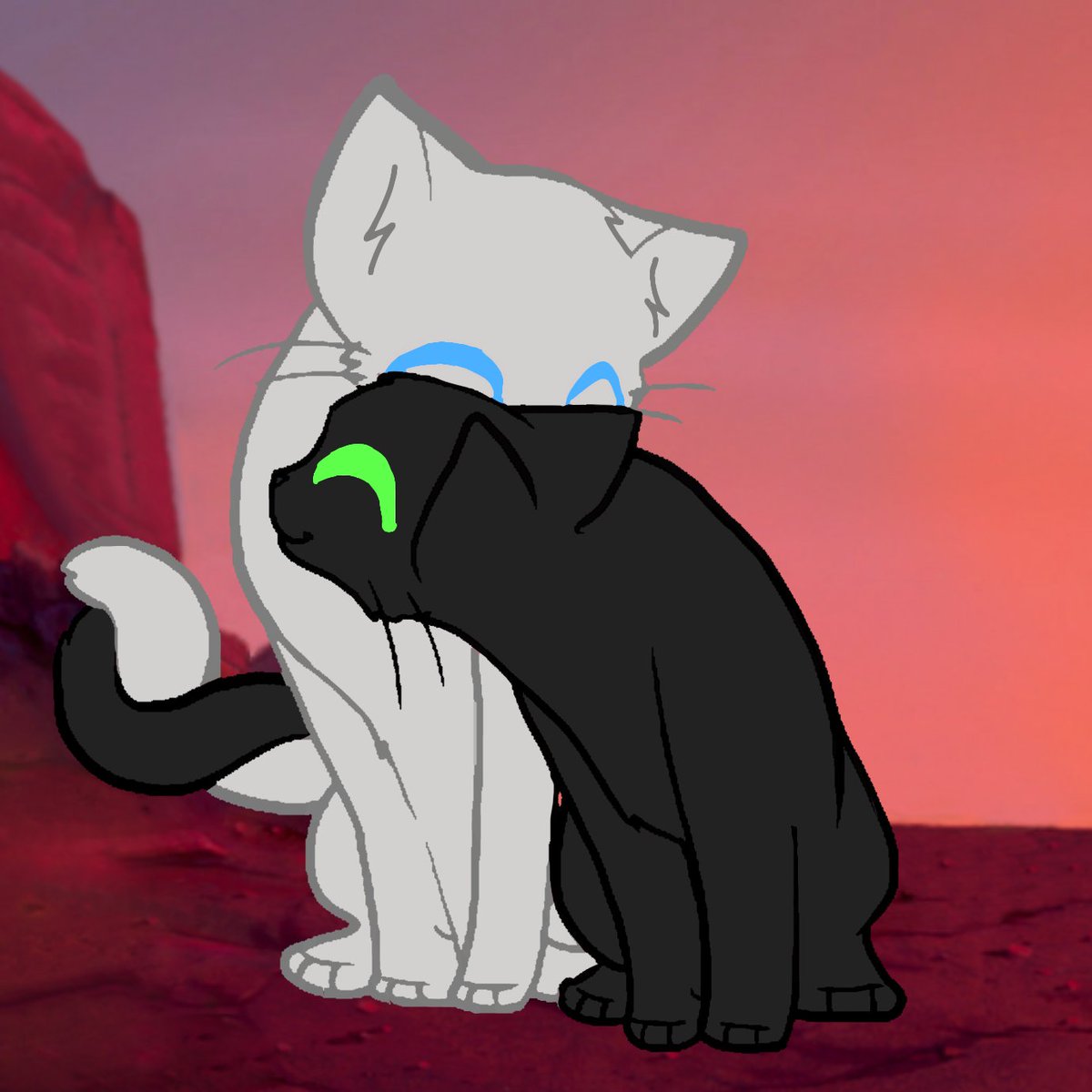 Ronno376's tweet photo. Baldur and Loki as cat's brother love https://t.co/l0iH9EjMG5