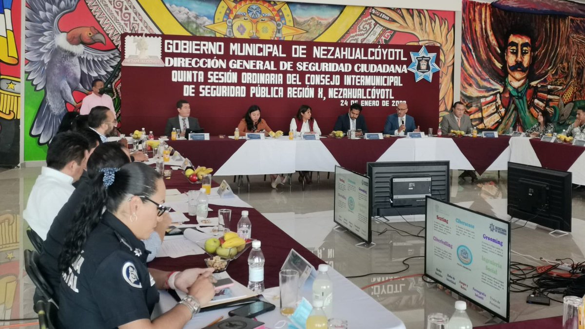 Se realizó la 5ª Sesión del Consejo Intermunicipal de Seguridad Pública de la Región X #Nezahualcóyotl.

Se presentó el Informe de actividades del Director General de Seguridad Publica y Tránsito Municipal. 

Encabezó el Alcalde <a href="/Adolfo_Cerqueda/">Adolfo Cerqueda Rebollo</a>.
