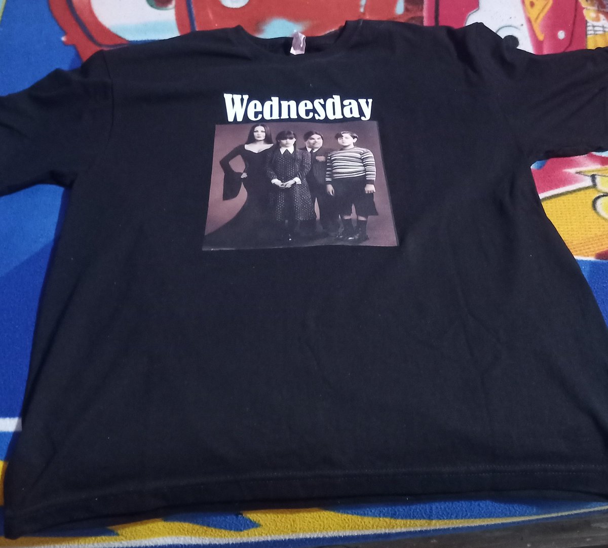 Isma961_SY's tweet photo. @jennaortega I had this shirt made in honor of you de wednesday, I'm your fan 🥹❤️ https://t.co/aZgcgCxR51
