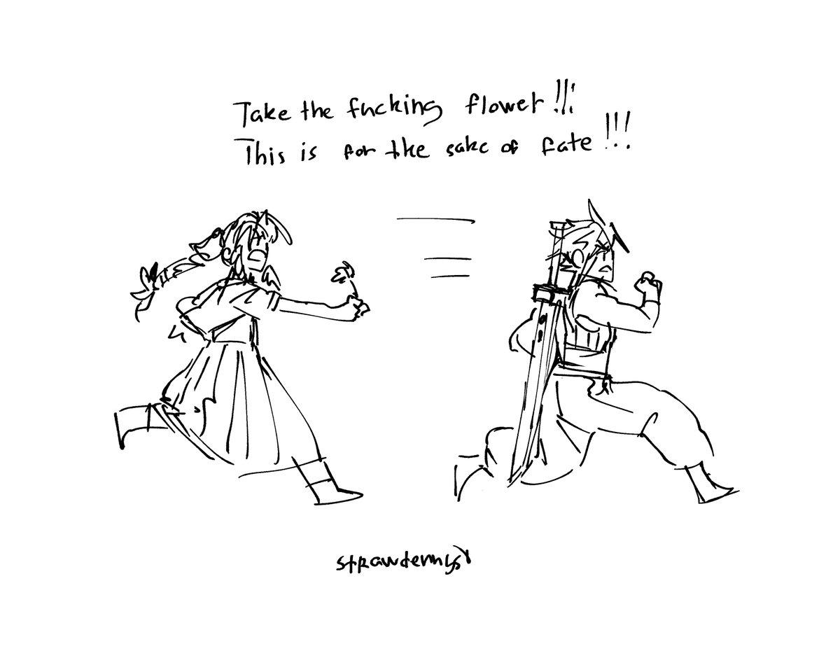 Cloud Thought Aerith Was A Fraud 」strawderrystの漫画 