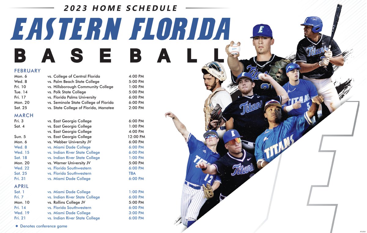 3 DAYS until Opening Day - here is a look at the home schedule this season!