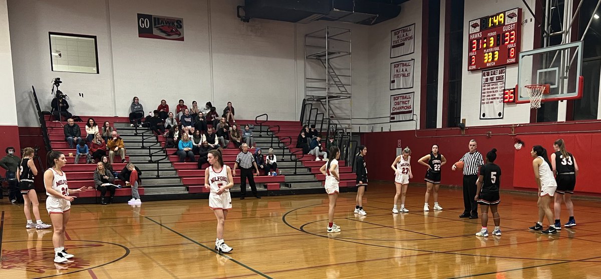 FANTASTIC & FEROCIOUS Basketball tonight as Milford hosted HOCK rival Stoughton; JV Won & Varsity Won an absolute thriller that went down to the wire, RAWK ON!$!%#!🥳💪❤️‍🔥🏀 @jcotlin @MilfordSchools @Chappy8611 @LauriePinto5 @HawkNationAT @MHSBoosters2 @jungle_mhs