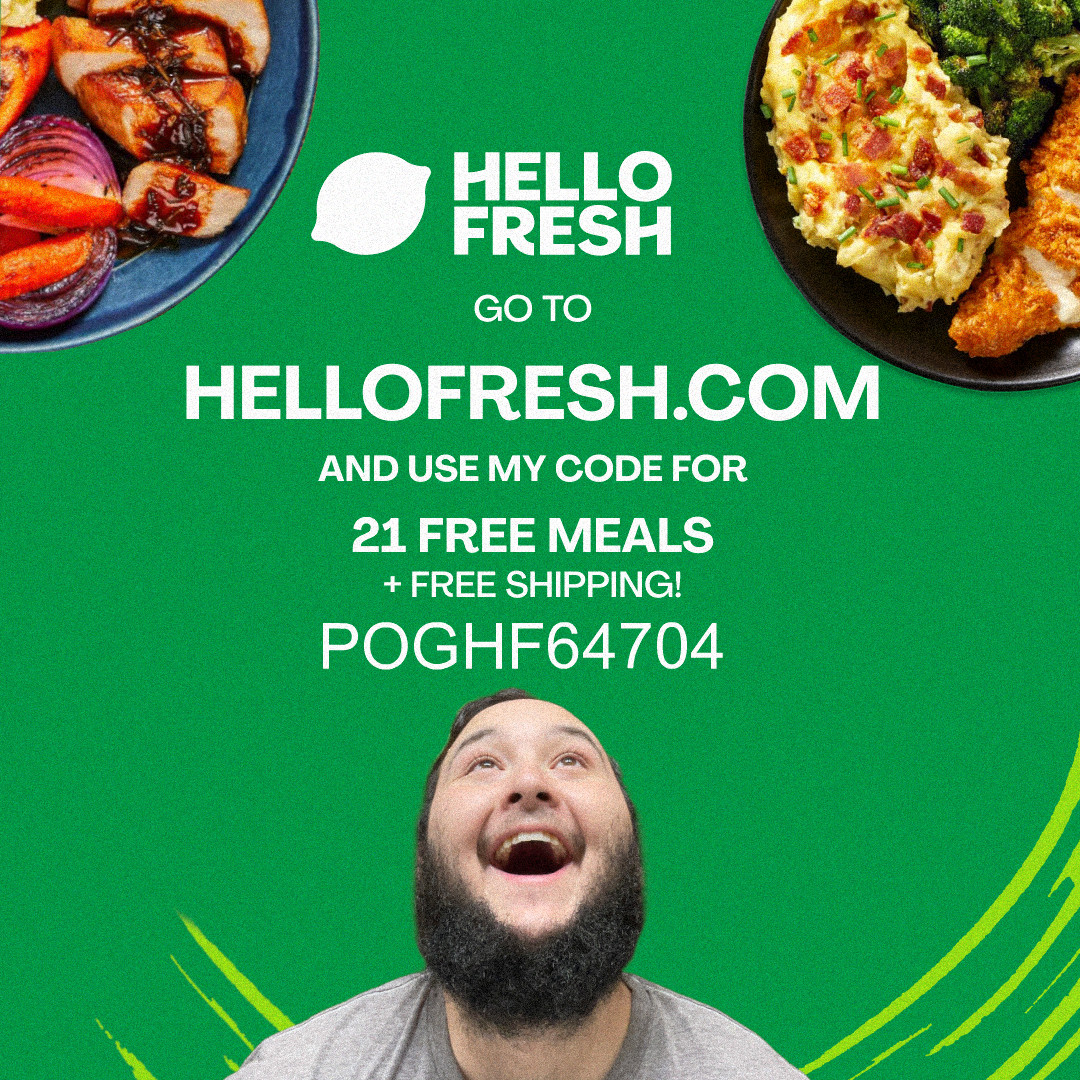zzzBennygaming's tweet photo. I can't believe it, but I'm partnering up with @HelloFresh to offer a great deal for some yummy food! 

Use code POGHF64704 for 21 free meals plus free shipping at https://t.co/KqTGAi4tvB !! #ad #HelloFreshPics https://t.co/rBPPcLrJc4