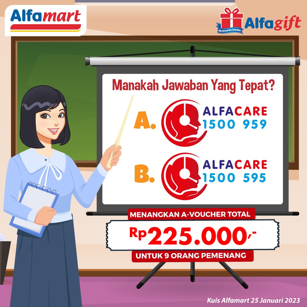 alfamart's tweet photo. Sebelum lihat beragam promo hemat hari ini, Shalma mau tes pengetahuan Kalian dulu nih di #KuisAlfamart terbaru.

Sering belanja ke #Alfamart dan #Alfagift, tapi sudah tahu belum manakah nomer kontak Customer Service ALFACARE yang tepat?

Hayoo, jangan sampai salah tebak ya 🤭😜 https://t.co/REtKR8psbp