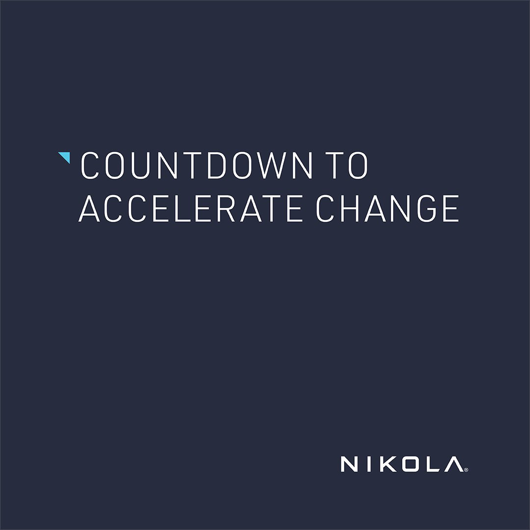 nikolamotor's tweet image. The final countdown is here. Tune in to our Accelerate Change event tomorrow, January 25 at 3 p.m. MST. for the unveiling of a new energy solution. Check back tomorrow for the livestream link.