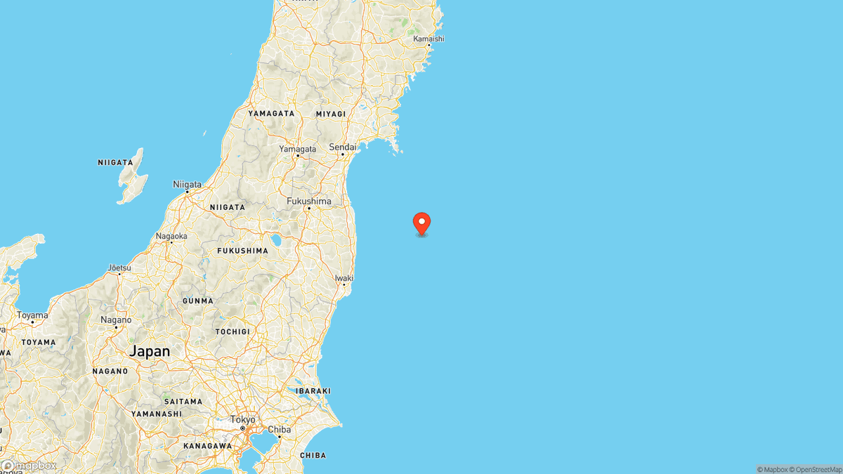 Fukushima earthquake intensity