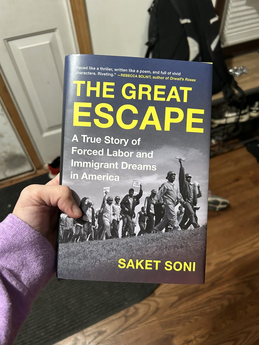 Publication day & I cannot wait to read #TheGreatEscape by @saket_soni! He did an amazing job on #WITHpod talking about this - because he honestly cares. Can’t wait to get this signed and put it with my other first edition books. Congratulations Saket!!