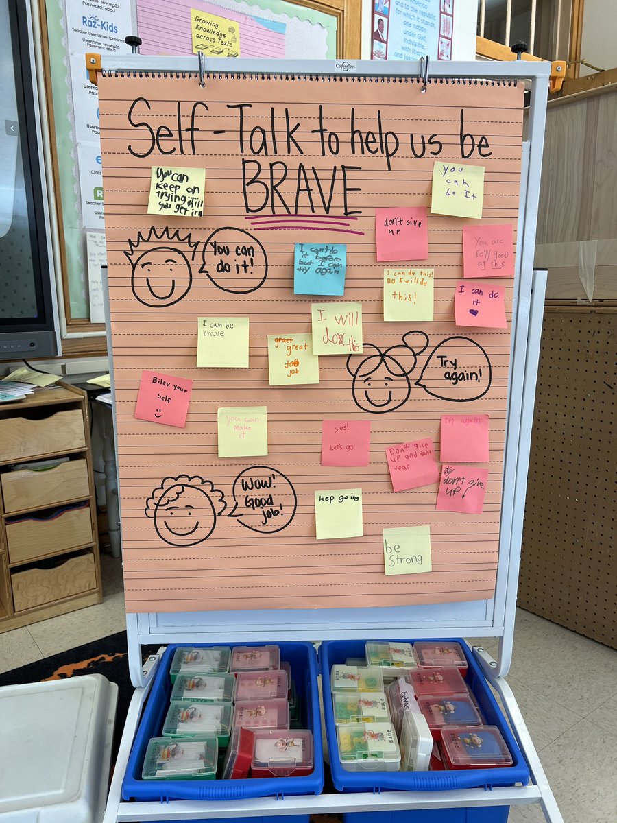 BXV_ES's tweet photo. Positive self talk to help us be brave when we’re reading and stumble on a tricky world! https://t.co/cdLHu1DpI2