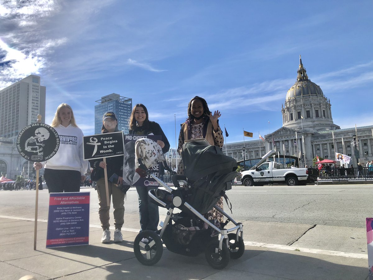We also met up with our friends from @berkeleyforlife and @TheSurvivors, and made new friends along the way! #ProLifeSF