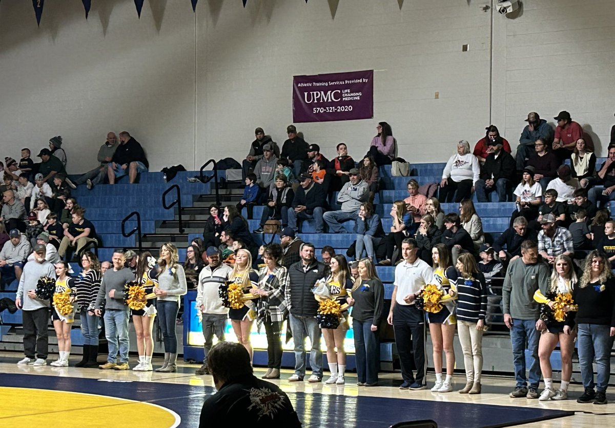 MAHS Wrestling/Cheerleading Senior Night #onetribe #warriorpride