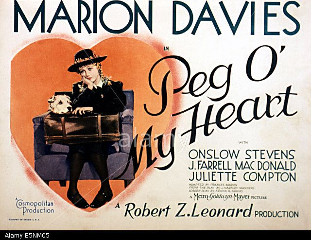 This was the third and final movie version of Peg O' My Heart. Previously, it had been filmed in 1919 (but never released due to a dispute with the author) and 1922 with Laurette Taylor, who had had a huge success with it on B'way. #TCMParty