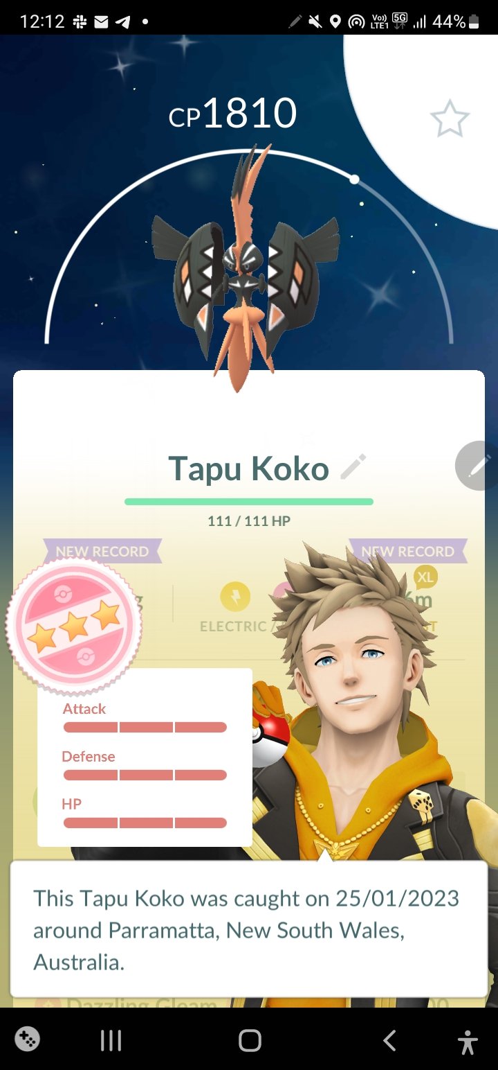 Shiny Tapu Koko ✨ Pokemon Trade Go