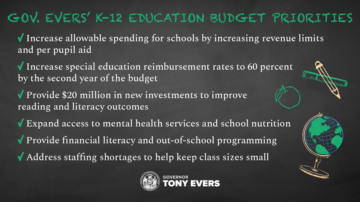 Doing what's best for our kids has always been what's best for our state. And today, we can afford to do more.

I'll deliver on my promise to use part of our state's historic surplus to make a historic investment in our kids and our schools.