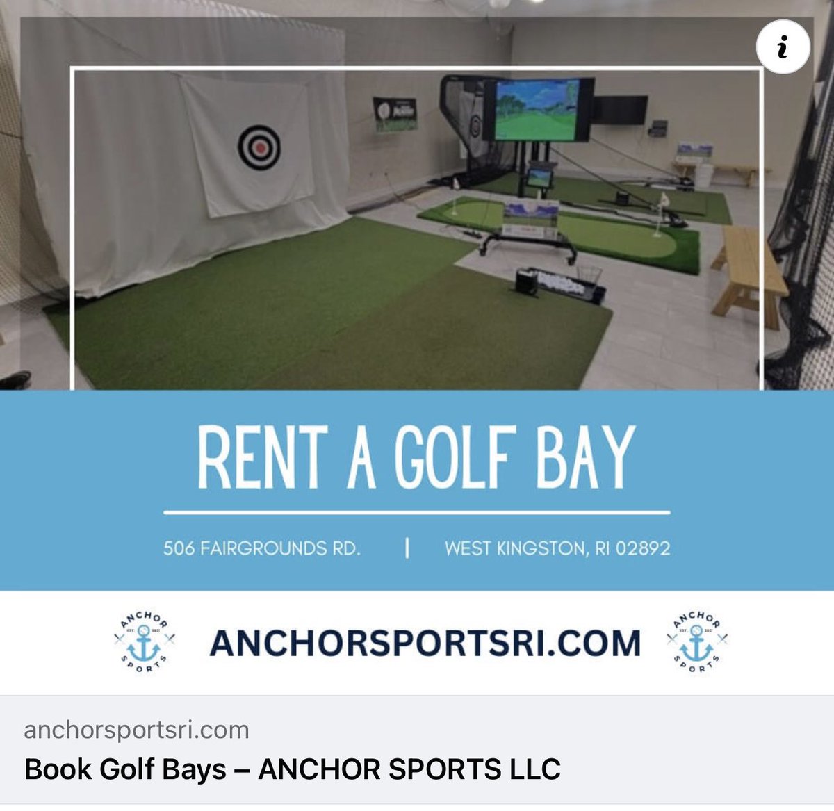 The #golfexperience at #AnchorSports has a new address along with a beautiful new space! Many upgrades to software & computers with super fast wifi to deliver a fantastic golf experience! Select Golf Bay 1 for FULL COURSE E6 PLAY! Or sign up for Golf Lessons #practiceplayimprove