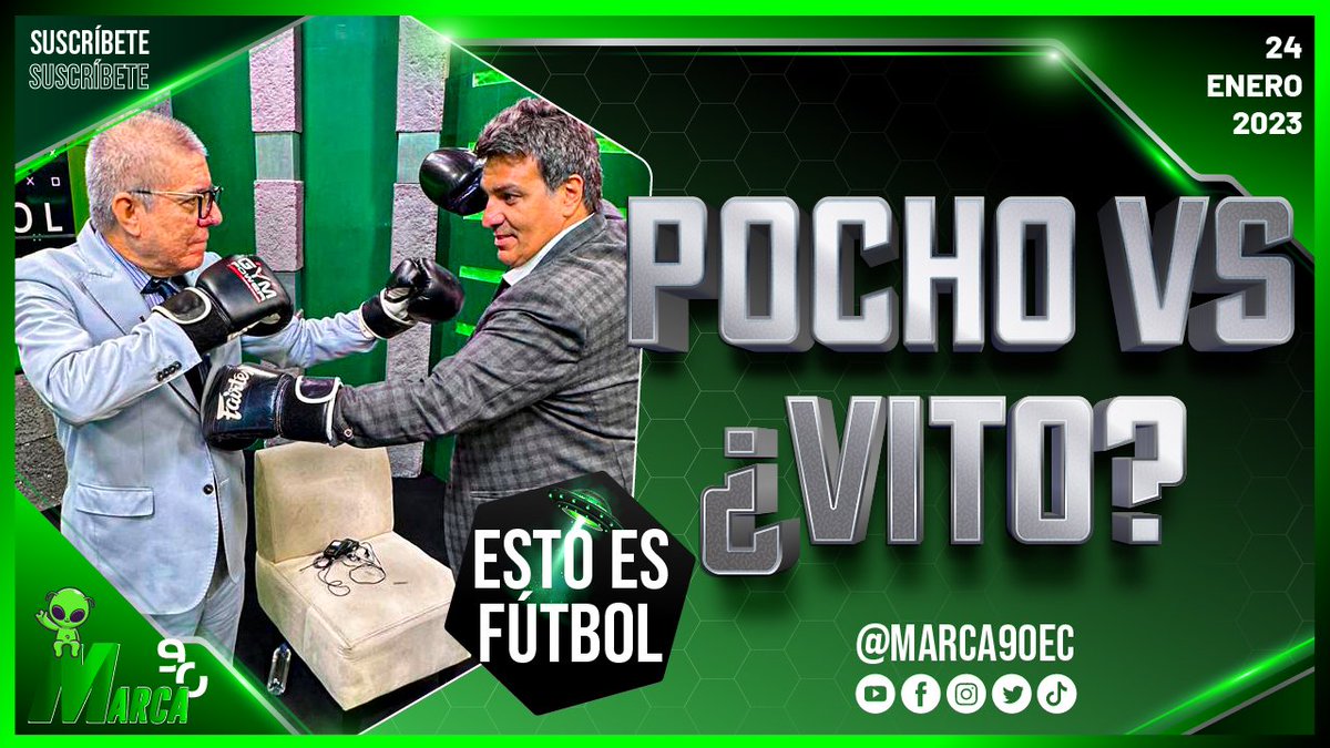 marca90ec's tweet photo. 🥊 PELEA DE PESOS PESADOS😱
-
🟡 En la esquina amarilla @VitoMunozU1 💥
-
🔴 En la esquina roja @pochoharbEC 💥
-
🔔 ¡EL RING ESTÁ LISTO! 22hs00 x #Marca90
-
#EstoEsFutbol #EstoEsBox
-
Link: https://t.co/vOnCoNFgi8 https://t.co/AK2fFHmWqO