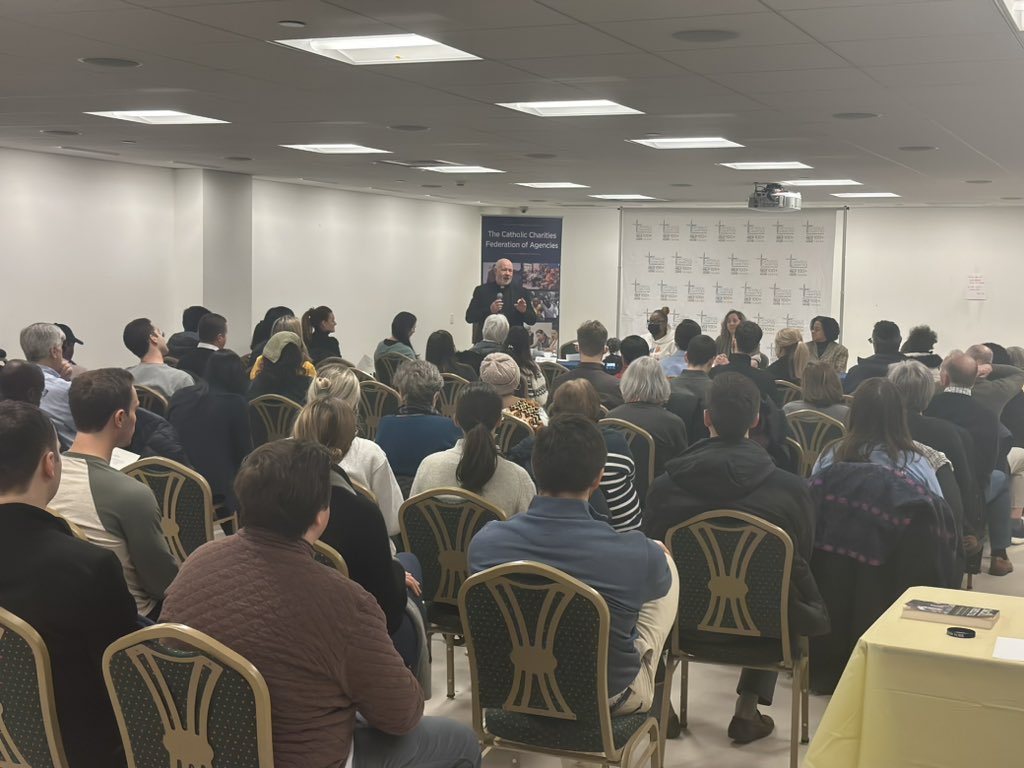 Amaznred's tweet photo. Full house at @CathCharitiesNY pre #HopeCount panel discussion #CCHOPE2023 #providinghelp #creatinghope https://t.co/omQIxB2gMl