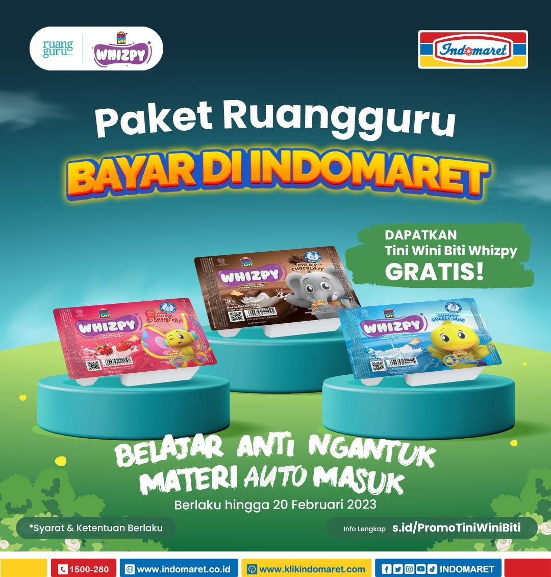 Indomaret on Twitter "Bayar Paket Ruangguru di Indomaret aja, Sobat