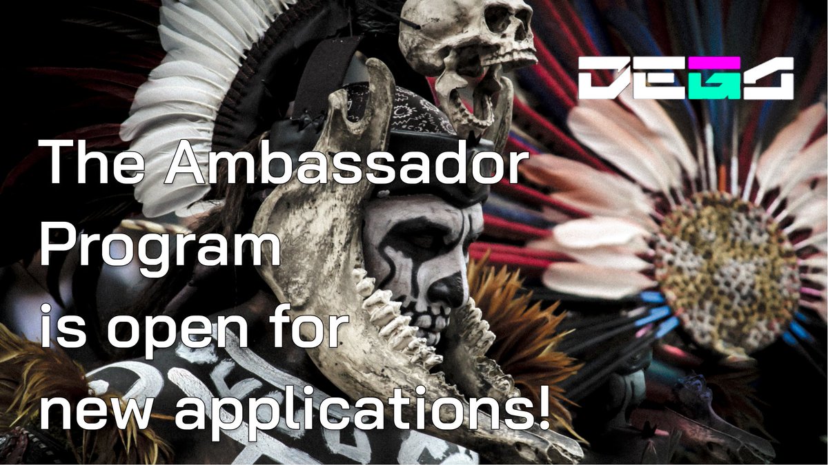 📣 Attention All Degans 📣

The #DEGA Ambassador Program is open for new applications! 🎉

Learn more ⬇️